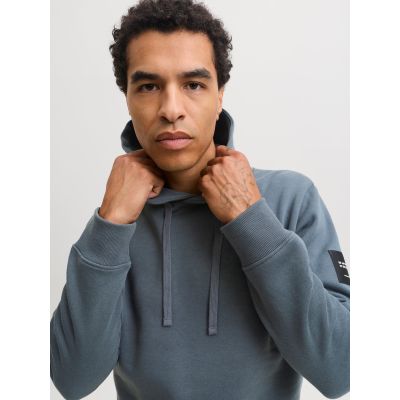 8. Jack&Jones męska bluza z kapturem JJCLEVELAND SWEAT HOOD SN 12298441 TURBULENCE
