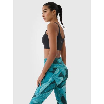 5. Legginsy treningowe z wysokim stanem damskie 4F 4FRSS25TFTIF408-46A