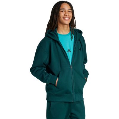 4. Bluza męska adidas ALL SZN Fleece Full-Zip zielona JX5101