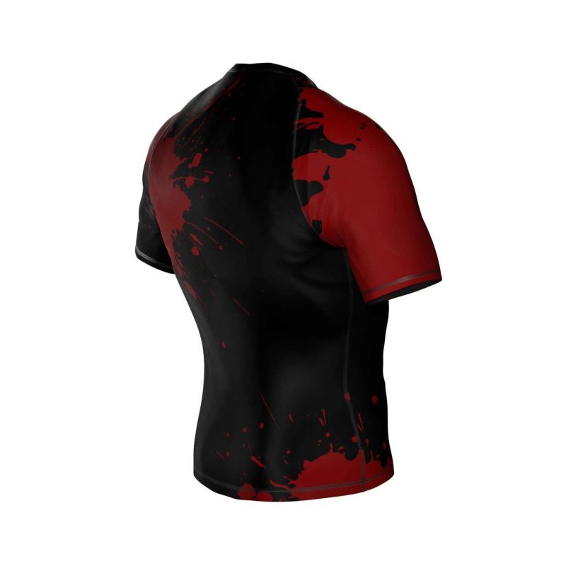 6. Koszulka kompresyjna "Blood" typu Rashguard powstała z materiału DBX MORE DRY M