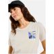 5. Koszulka z krótkim rękawem damska ODLO T-shirt crew neck s/s COTTON BLEND ODLO FLAGS beżowa