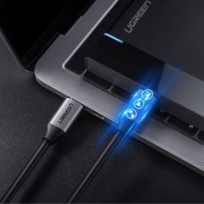 5. Kabel Ugreen US161 50751 USB-C 3.1 / USB-C 3.1 1.5m - szary