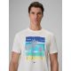 3. T-shirt regular z nadrukiem męski 4F 4FRSS26TTSHM4291-11S