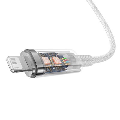 7. Baseus Explorer Series kabel przewód USB – Lightning 2,4A 2 m biały (CATS010102)