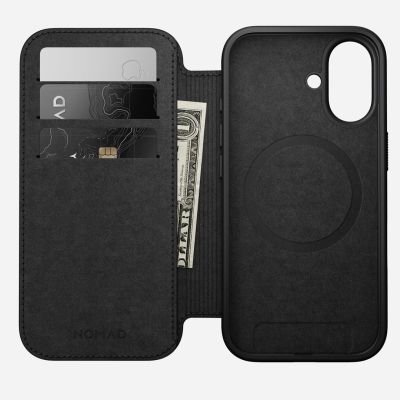 2. Nomad NM014209858 pokrowiec na telefon komórkowy 16 cm (6.3") Folio Brązowy