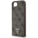 6. Etui Guess 4G Ring Triangle Logo MagSafe na iPhone 16e - brązowe