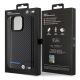 8. Etui BMW Leather Carbon na iPhone 15 Pro Max - czarne