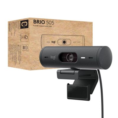 13. Logitech Webcam  Brio 505 Black