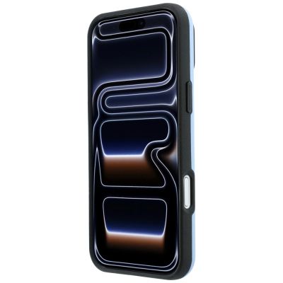 5. Etui BMW M Blue Perfo Metal Logo MagSafe na iPhone 18 Pro / 17 Pro - niebieskie