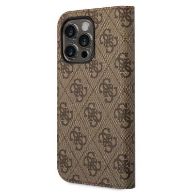 2. Etui Guess 4G Vintage Gold Logo na iPhone 14 Pro Max - brązowe