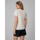 2. T-shirt regular z nadrukiem damski 4F 4FRSS26TTSHF4422-12S