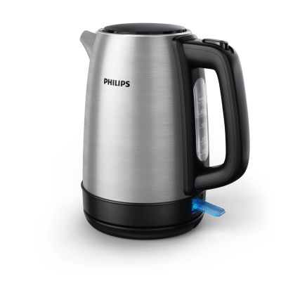 15. Philips Daily Collection Metalowy czajnik 1,7 l — pokrywka z mech. sprężynowym i wskaźnik