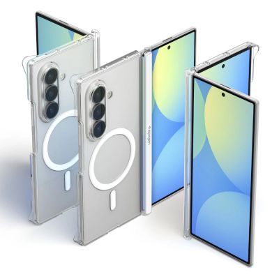 5. Etui Spigen AirSkin Zero MagFit MagSafe na Samsung Galaxy Z Fold 8 Ultra - przezroczysto-białe