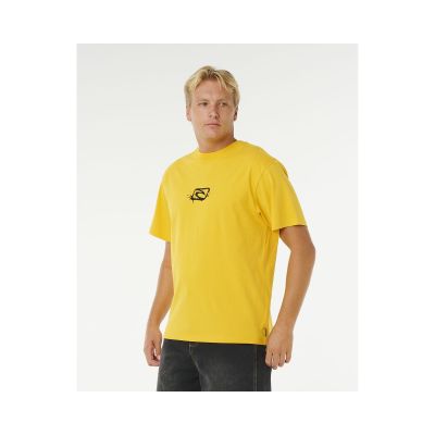 2. Koszulka męska RIP CURL Medina Inner Vision Spray Tee żółta