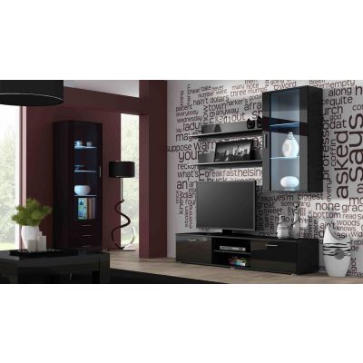 6. Witryna SOHO S1 czarny/ czarny połysk