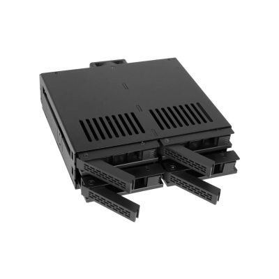 Stacja dokująca Icy Dock MB324SP-B, 0 TB, Serial ATA, Serial ATA II, Serial ATA III, Serial Attached SCSI (SAS), 440 g, Komputer stacjonarny