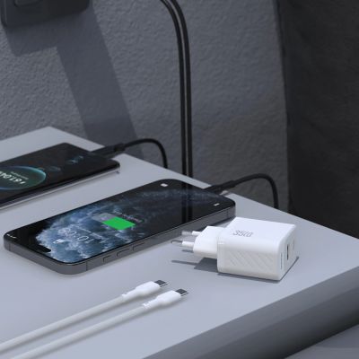 4. Ładowarka sieciowa Dudao A27 Max 35W GaN - biała