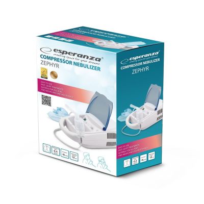 14. Inhalator kompresorowy Esperanza ZEPHYR ECN002 (kolor biały, kolor błękitny)