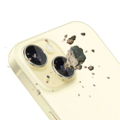 2. Osłona aparatu 3mk Lens Protection Pro na iPhone 15 - żółta