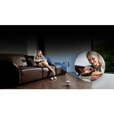 3. Domowy robot EnaBot - EBO AIR 2 Plus - towarzysz z funkcją monitoringu i rozmów video (purpurowy)