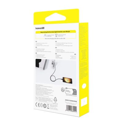 7. Kabel Baseus Dura USB-Typ C 60W 1m (czerwono-czarny)