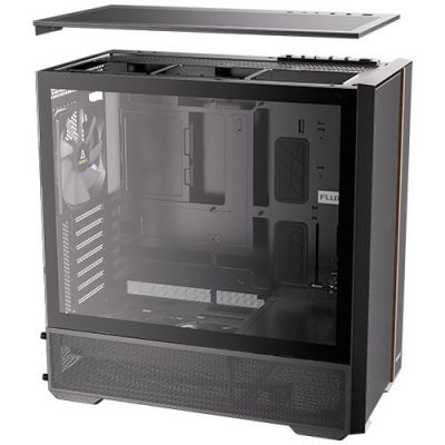 10. Antec FLUX REAR Midi Tower Czarny