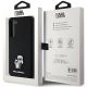 8. Etui Karl Lagerfeld Silicone Karl&Choupette Metal Pin na Samsung Galaxy S23+ - czarne