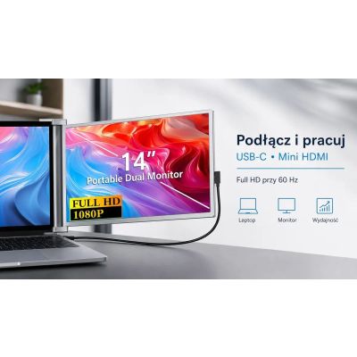 12. Monitor dla laptopów EXTRALINK SMART LIFE 14" TO 17"