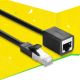 3. Kabel Ugreen NW112 11283 sieciowy Ethernet RJ45 (żeński) - RJ45 (męski) F/UTP Cat. 6 1 Gbps 5m - czarny