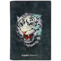 Etui Nimmy Raptor Tiger na paszport / portfel - ciemno-szare