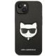 3. Etui Karl Lagerfeld Saffiano Choupette Head Patch na iPhone 14 Plus - czarne