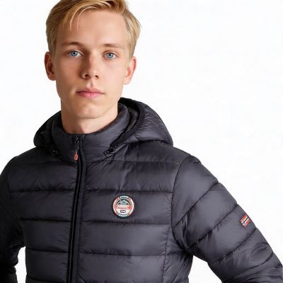 7. Kurtka męska Geographical Norway AMIGOMAP LONG HOOD DB NAVY MEN 233 NAVY (WZ5088H/GN-MARINE)