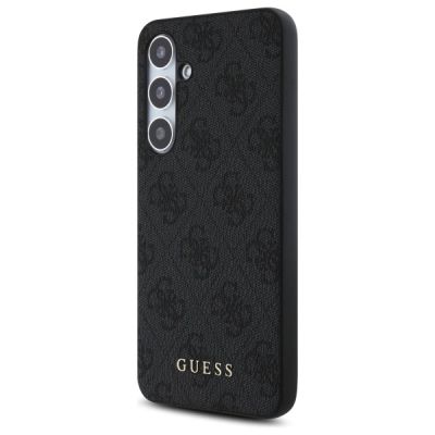 2. Guess GUHCS24FEG4GFGR S24 FE S721         szary/grey hardcase 4G Metal Gold Logo