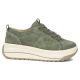 2. Skórzane sneakersy na platformie zielone Filippo  DP7959