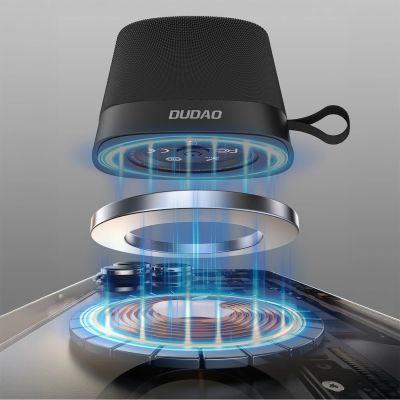 2. Głośnik bezprzewodowy Dudao Y20 z mocowaniem magnetycznym Bluetooth 5.3 - czarny
