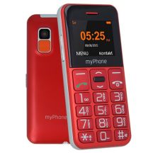 myPhone Halo Easy 4,32 cm (1.7") 70 g Szary, Czerwony Telefon dla początkujących