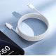 8. Kabel Joyroom S-A45 Ben Series 30W (USB-C  - Lightning) w oplocie 1m - biały
