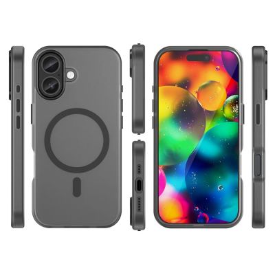 3. Etui Magnetic Abrasive na iPhone 17 kompatybilne z MagSafe - matowe czarne