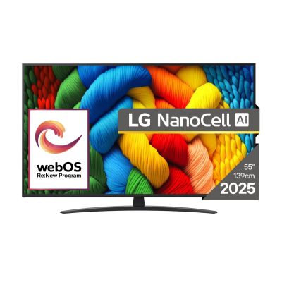 2. Telewizor LG NanoCell 55NANO81A3A 55'' 4K Ultra HD WebOS Dolby Digital DVB-T2 Czarny