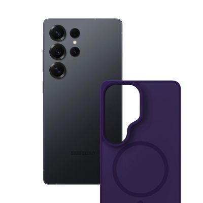 10. Etui 3mk Smoke MagCase na Samsung Galaxy S25 Ultra - fioletowe-półprzezroczyste