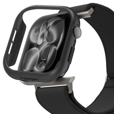 2. Zestaw etui Spigen Thin Fit + pasek Spigen Lite Fit Ultra na Apple Watch (46 mm) - czarne