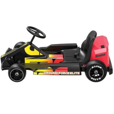 10. Razor Ground Force Elite - Gokart elektryczny, czarno-czerwony