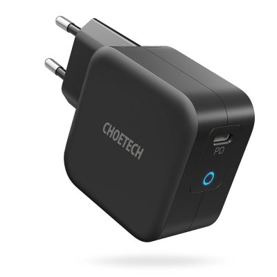 2. Choetech szybka ładowarka sieciowa GaN USB Typ C 61W 3A Power Delivery czarny (Q6006)