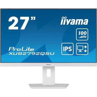 2. iiyama ProLite XUB2792QSU-W6 monitor komputerowy 68,6 cm (27") 2560 x 1440 px Wide Quad HD LED Biały