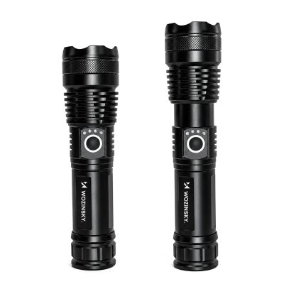 3. Latarka taktyczna Wozinsky WLT-15W 15 W 1500 lm CREE IP65 z regulacją wiązki - czarna