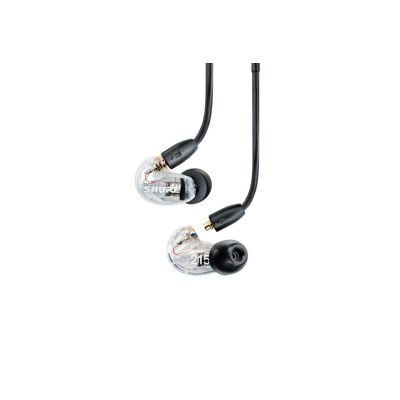 2. Shure SE215DYCL+UNI-EFS - Słuchawki douszne AONIC215 z pojedynczym przetwornikiem i kablem 3.5mm (przezroczyste)