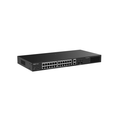 3. Ruijie Networks RG-ES228GS-LP przełącznik sieciowy Zarządzany L2 Gigabit Ethernet (10/100/1000) Obsługa PoE Desktop Czarny