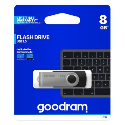 5. Pendrive GoodRam Twister UTS2-0080K0R11 (8GB; USB 2.0; kolor czarny)