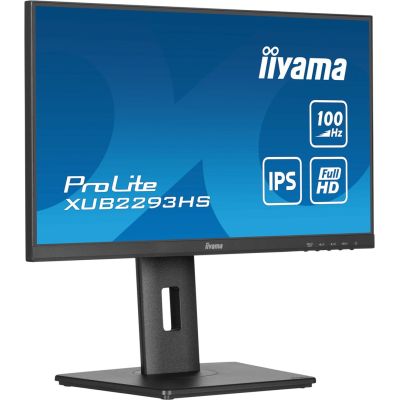 4. iiyama ProLite XUB2293HS-B6 monitor komputerowy 54,6 cm (21.5") 1920 x 1080 px Full HD LED Czarny