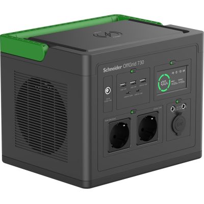 10. Przenośna elektrownia APC OffGrid 730, 738 Wh litowo-jonowa, LCD, 2 gniazda CEE 7/3 Schuko, Sinewave, 3 USB-A, 2 USB-C, Ładowarka bezprzewodowa